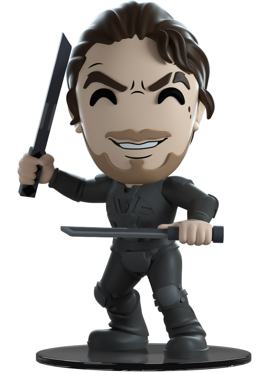 Action figure with a weapon of Duncan Idaho from YouTooz