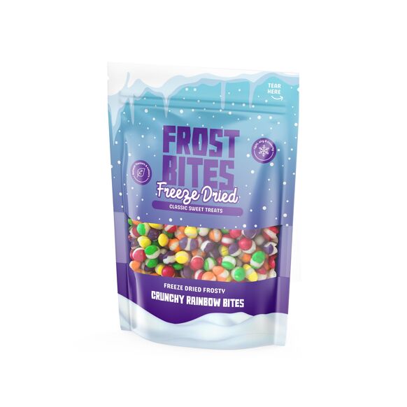 Freeze Dried Candy Frost Bites - Crunchy Rainbow Bites - 100g