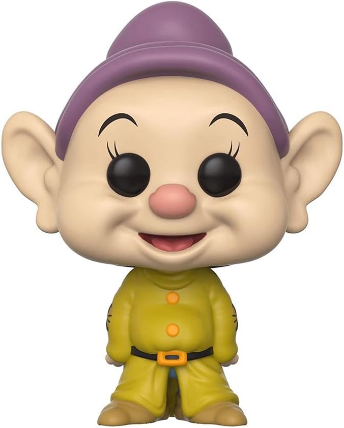 Funko Pop! vinyl figure of a character with a purple hat and yellow outfit on a white background
