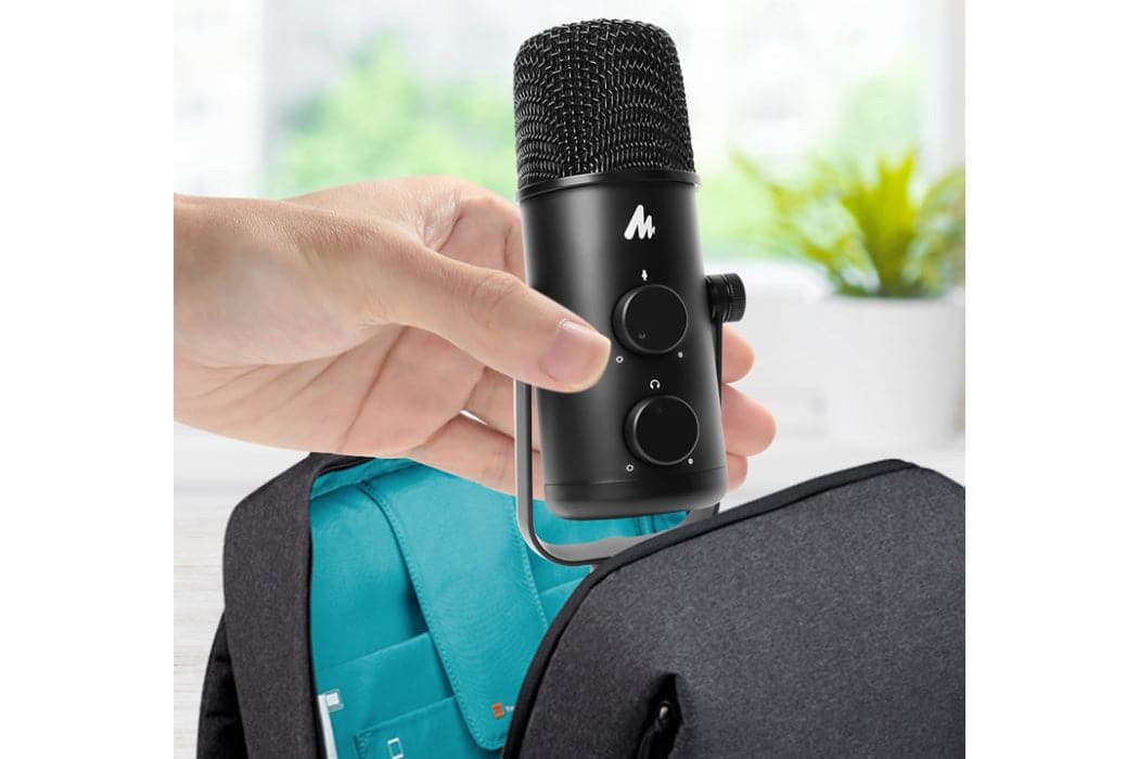 Maono USB-C Studio Desk Top Podcast Microphone Kit with Portable Mid-Size Tripod