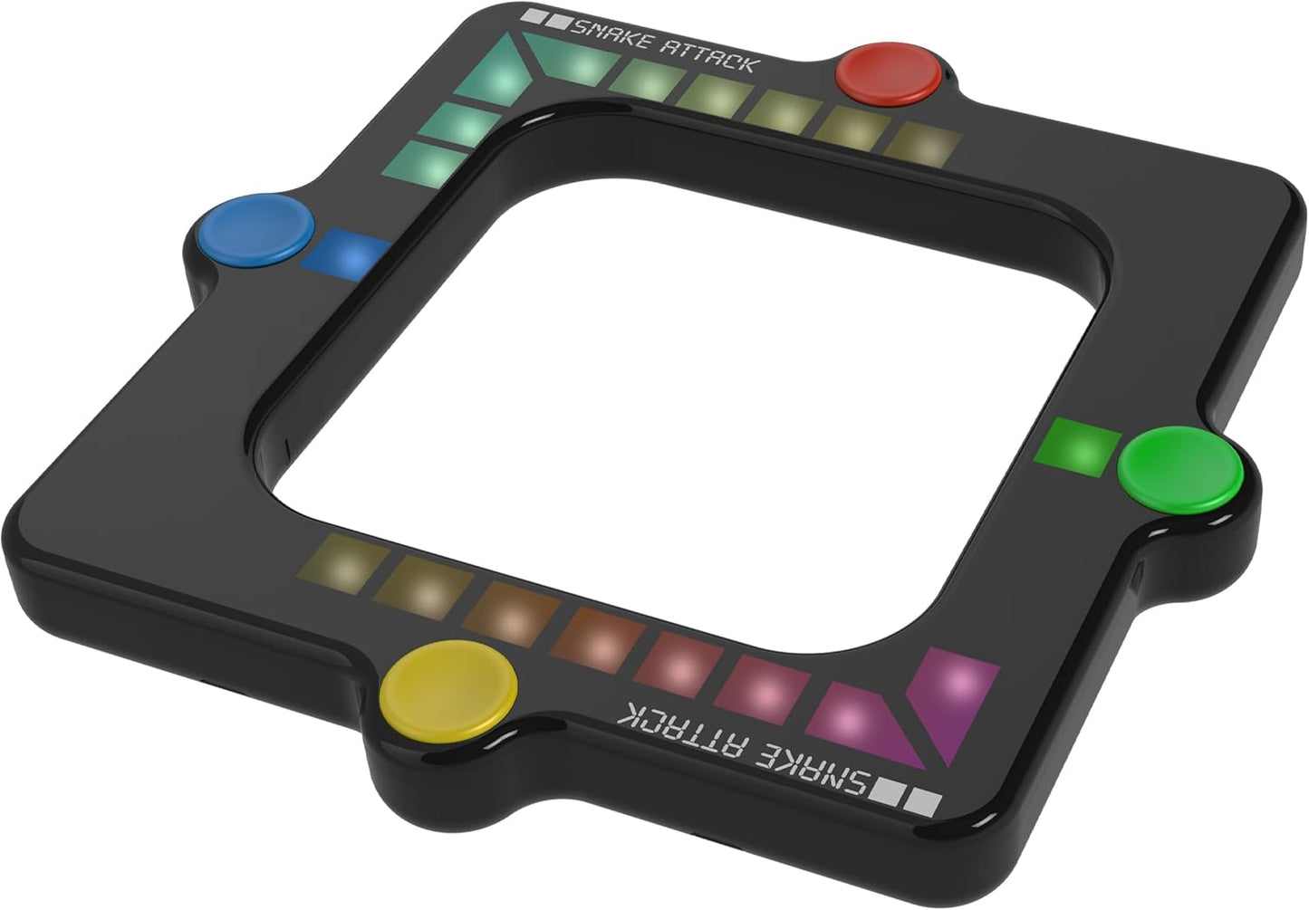 Snake Attack, electronic device with buttons and display on a white background