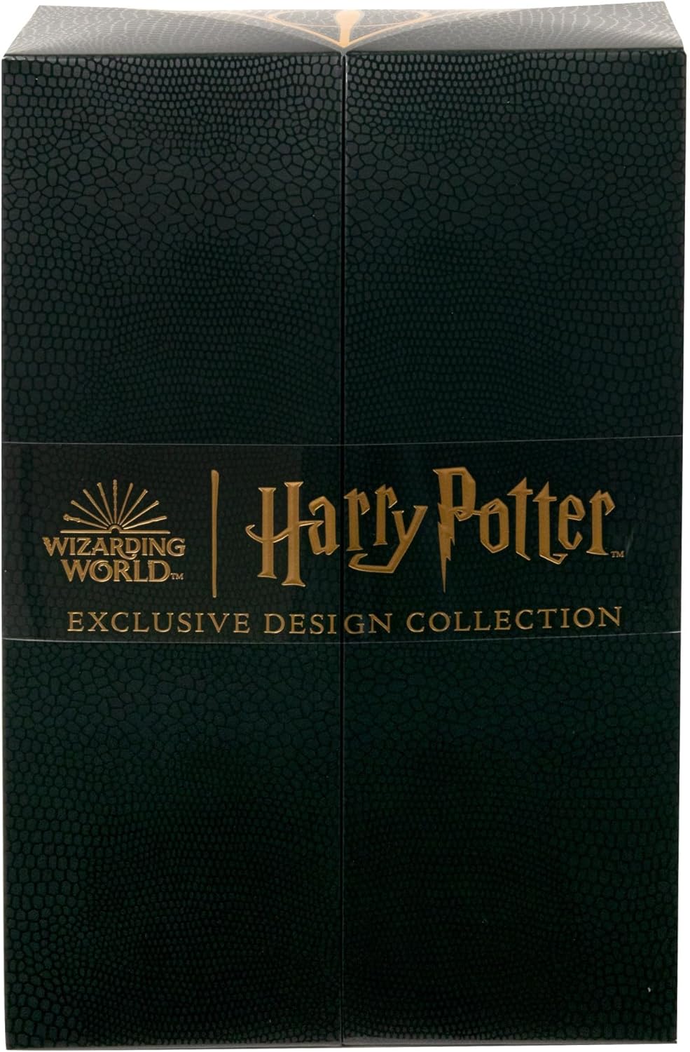 Black box with 'Harry Potter' and 'Wizards' World' branding