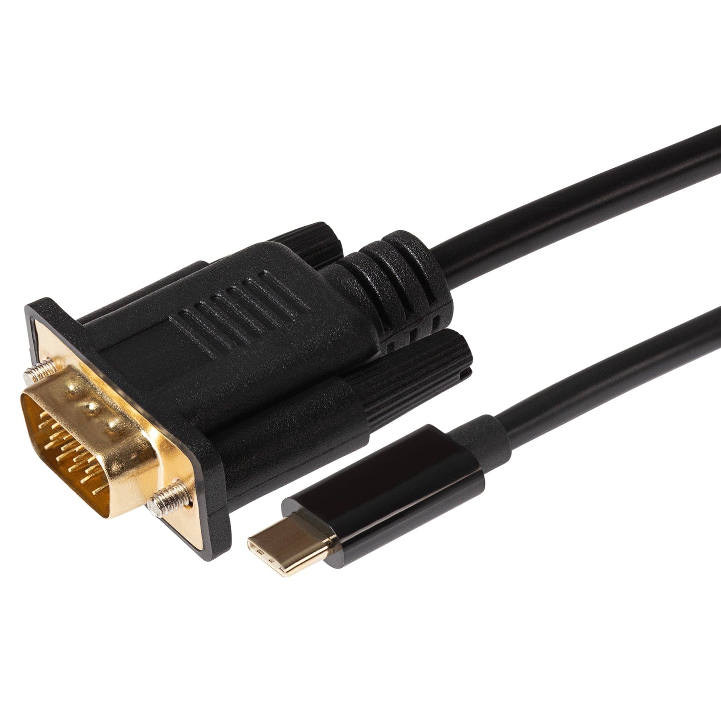 USB-C 3.1 to VGA Full HD 60Hz Cable (Supports Alt Mode) - Black, 1.8m