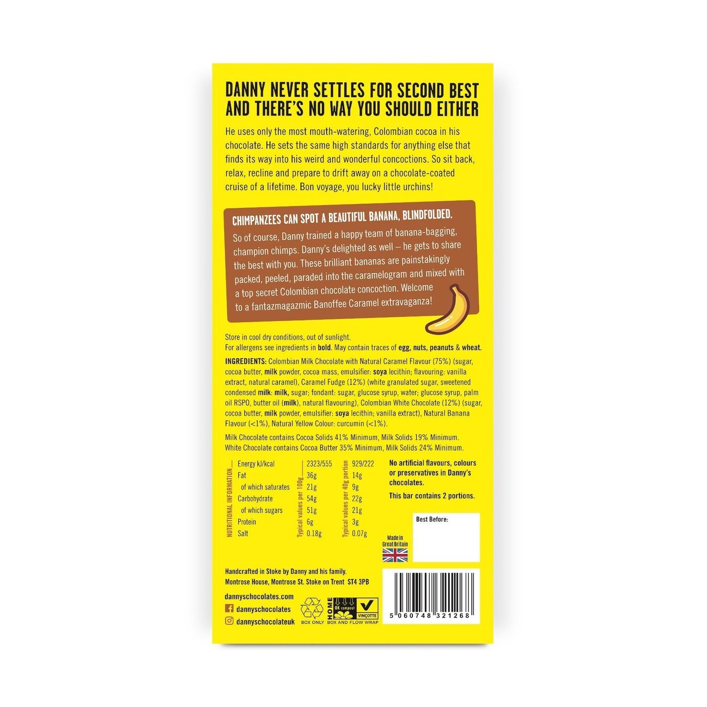 Banoffee Caramel Chocolate Bar