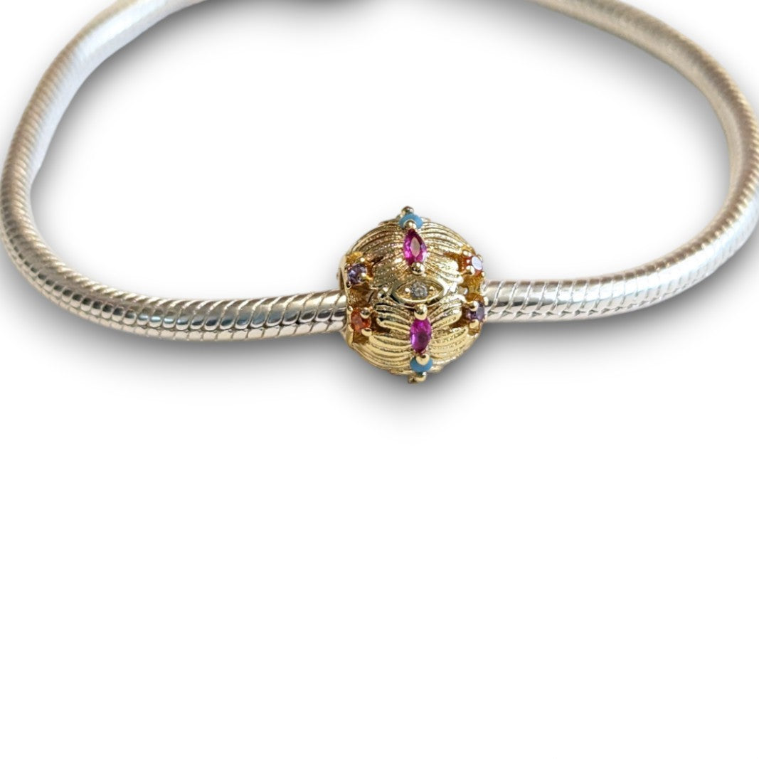 Gold Butterfly Bead Charm