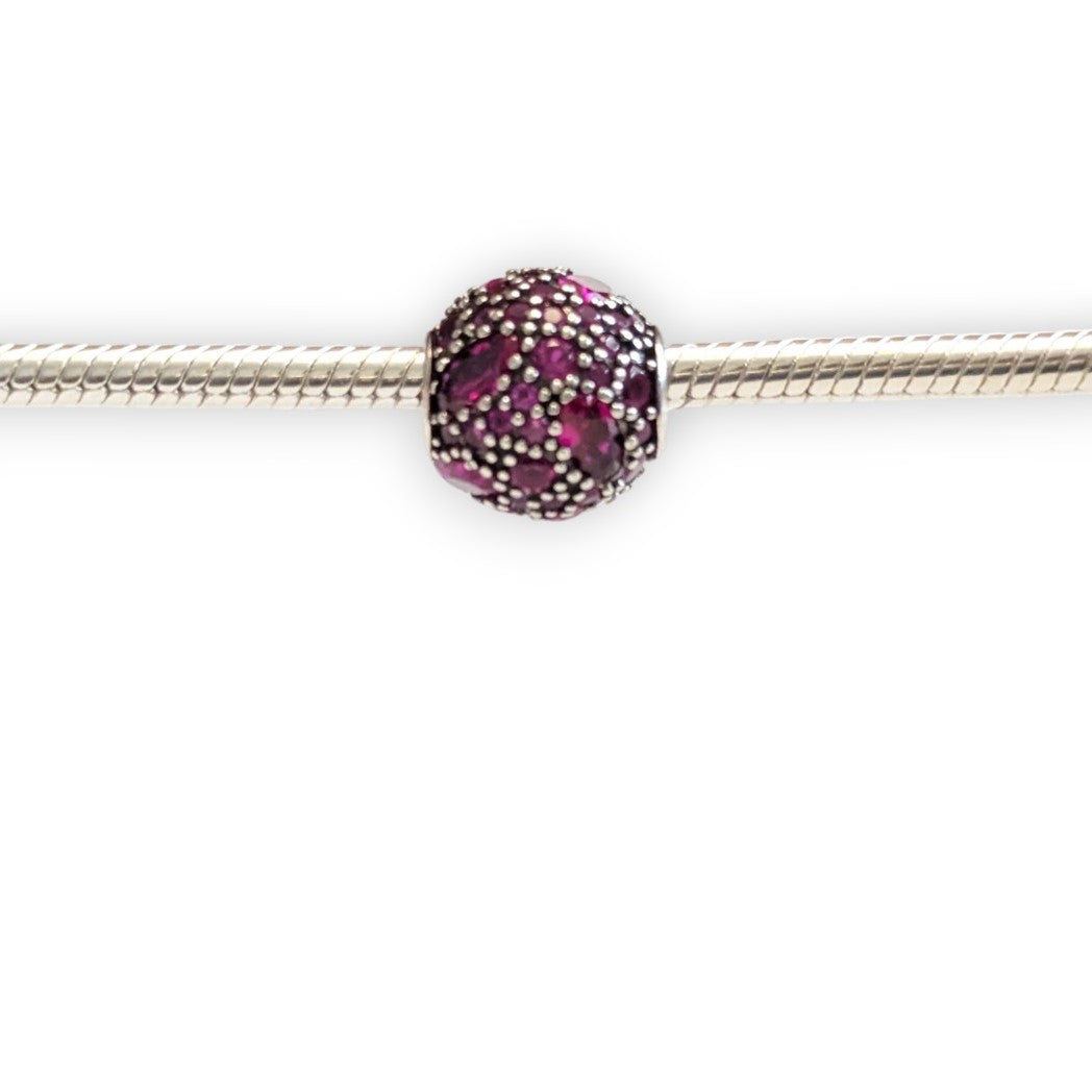 Hot Pink Bead Charm