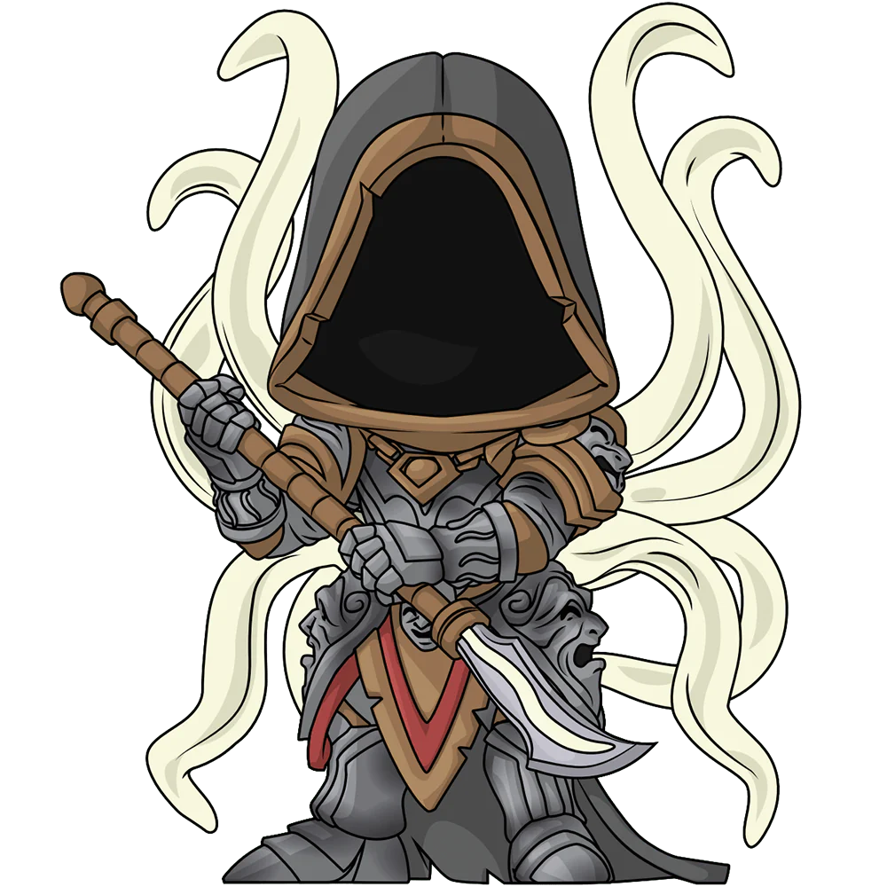 vinyl figure of Inarius from You Tooz, For Diablo IV.