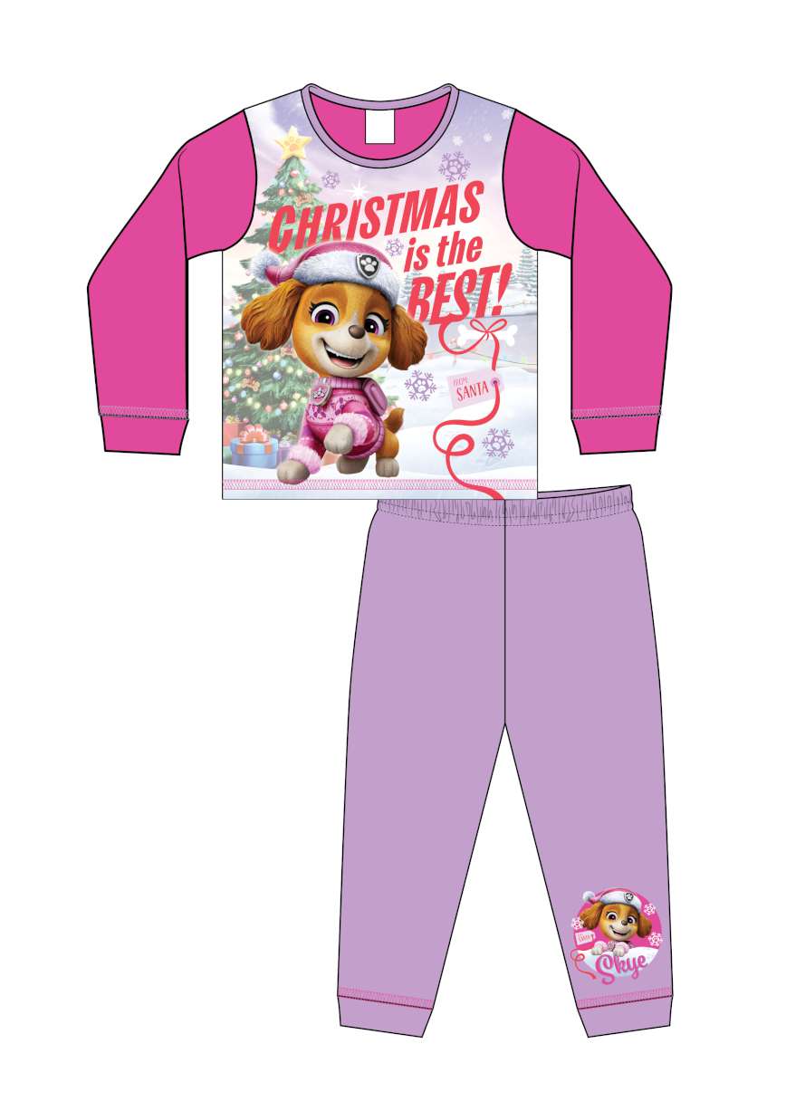 PAW PATROL GIRLS CHRISTMAS PJ SET