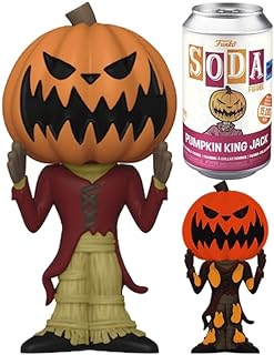 Nightmare before Christmas, Pumpkin-headed figurine with a can of soda featuring a pumpkin design.
