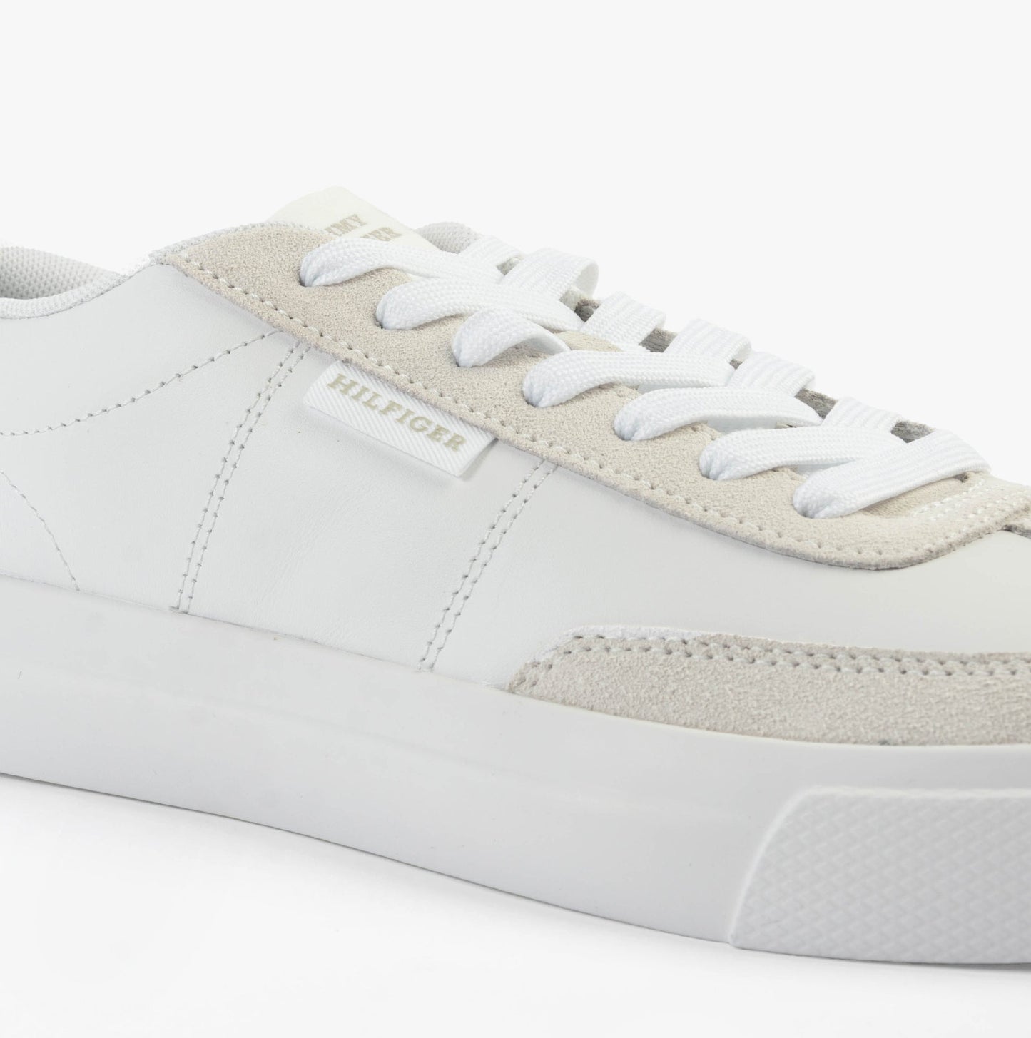 Tommy Hilfiger SUEDE CONTRAST CUPSOLE Mens Trainers White