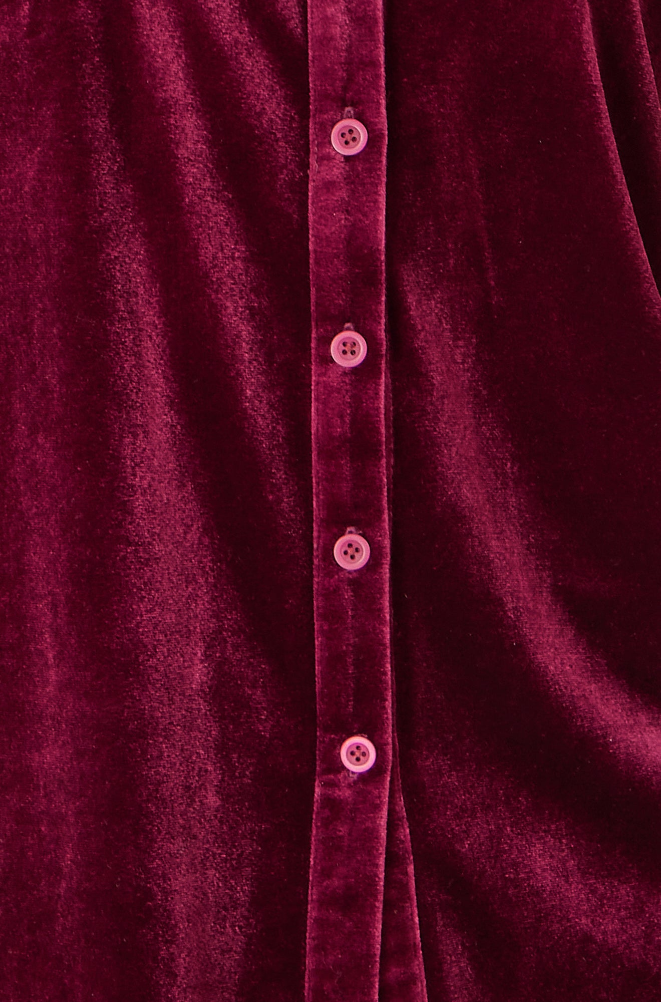 Burgundy Velvet Relaxed Fit Shirt