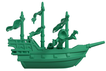 vinyl figure of a ghost ship from Sea Of Theives with 'You Tooz'