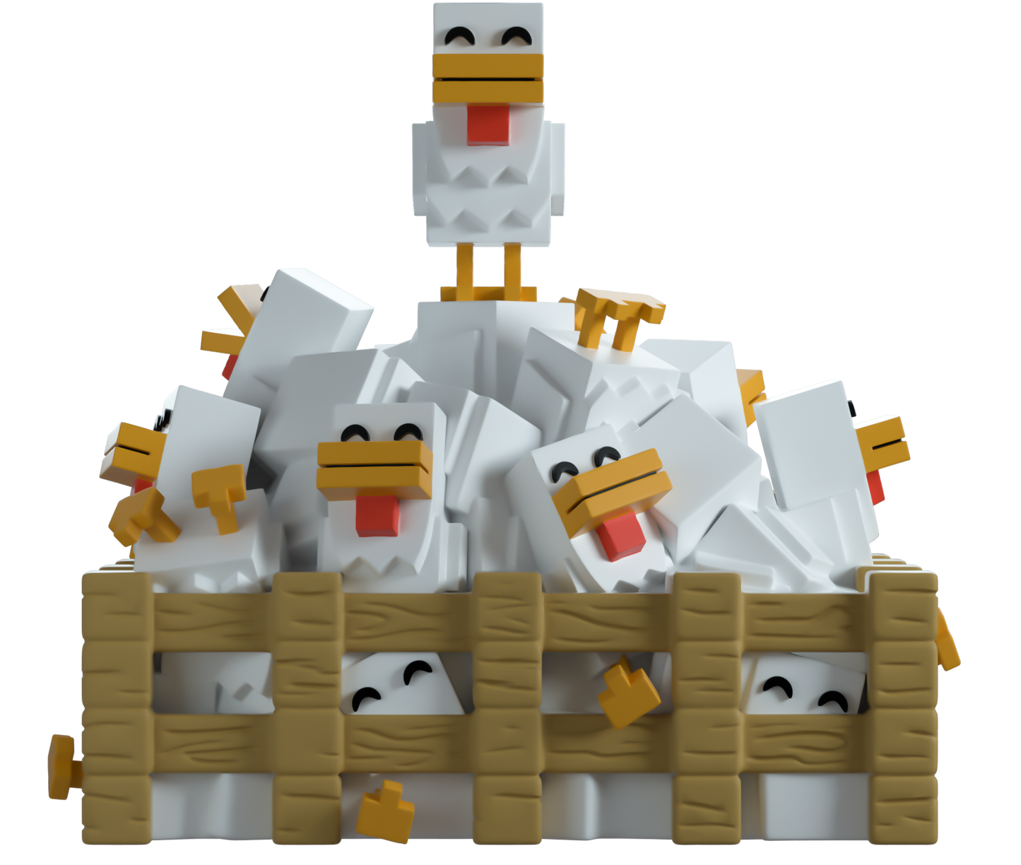 vinyl figure of chickens from Minecraft with 'YOUTOOZ'