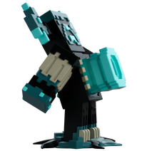 Pixelated vinyl figure Warden from Minecraft from 'YouTooz'