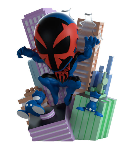 Boxed Youtooz - Marvel: Spider-Man 2099 on a cityscape background