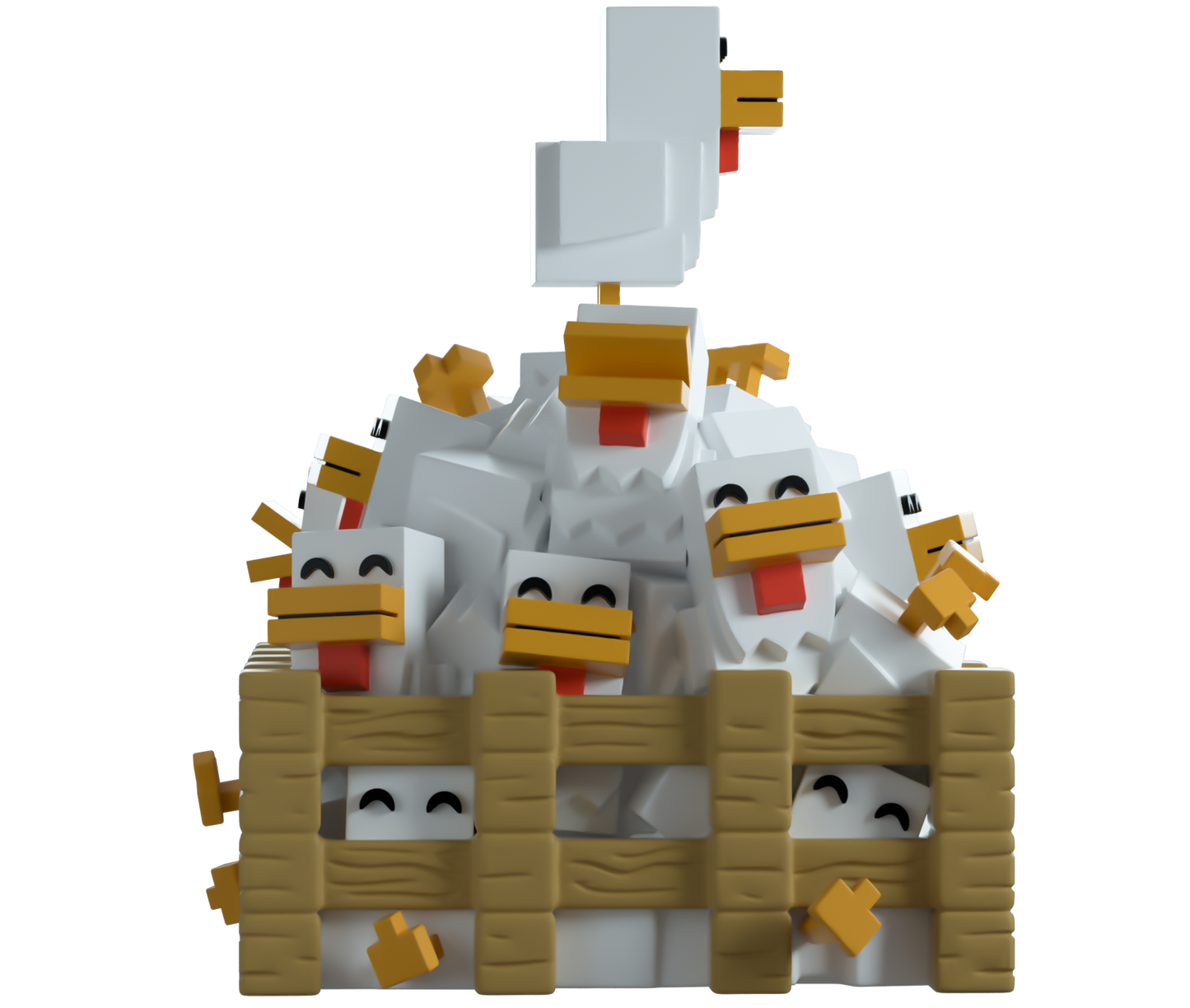 vinyl figure of chickens from Minecraft with 'YOUTOOZ'