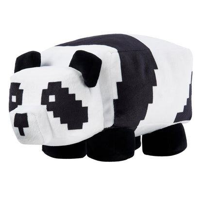 Plush minecraft toy cow with pixelated design on a white background