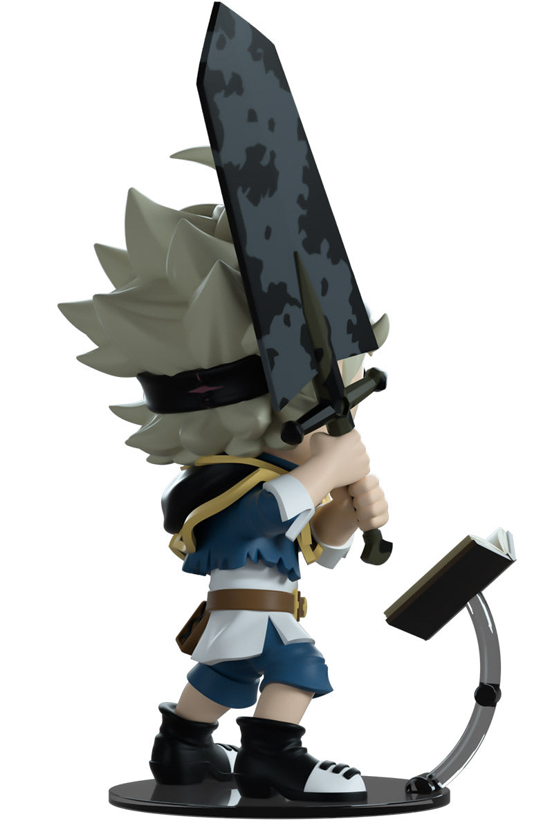 YOU TOOZ Asta vinyl figure, Anime character figurine holding a large sword on a white background