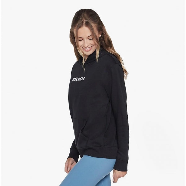 Skechers WHD69/BLK SIGNATURE Womens Cotton Hoodie Black