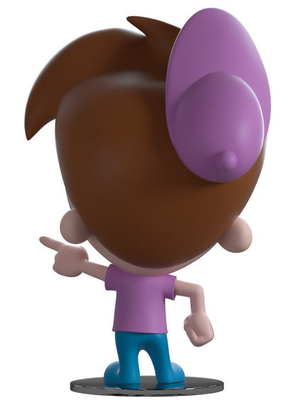 The back of a YouTooz vinyl figure of Timmy Turner, From 'The Fairly Odd parents'.