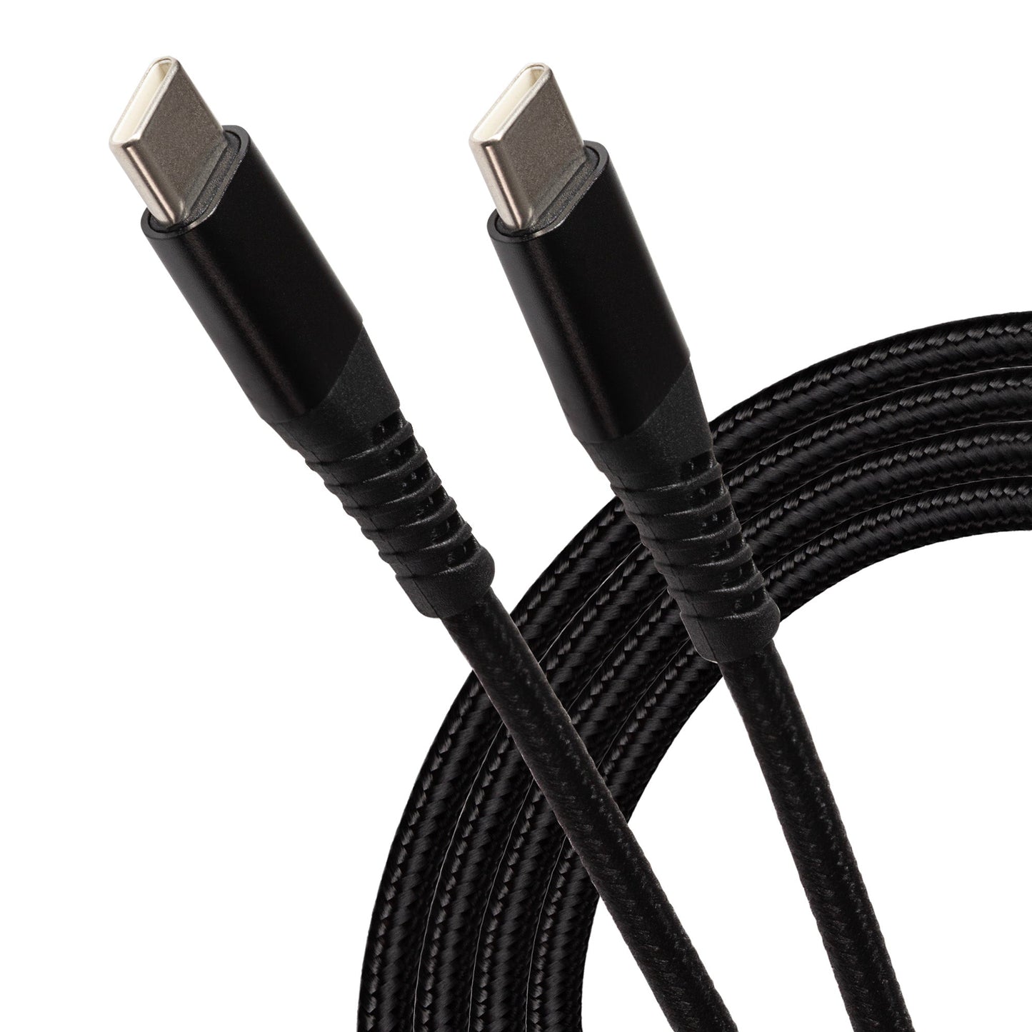 USB-C to USB-C 60W PD Braided Cable - Black