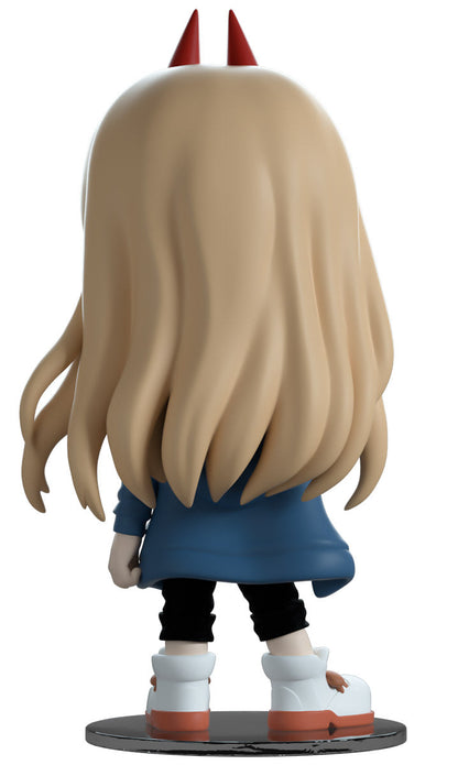 Animated character figurine 'Power'with horns and a blue outfit from YouTooz on a white background