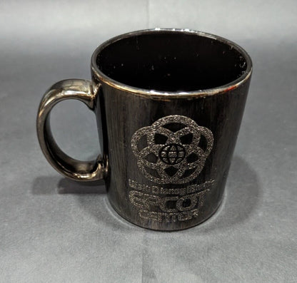 Rare 1980s Walt Disney World Epcot Center smoked chrome mug. Vintage collectible for Disney fans and coffee lovers. Shop now at New, Used and More!