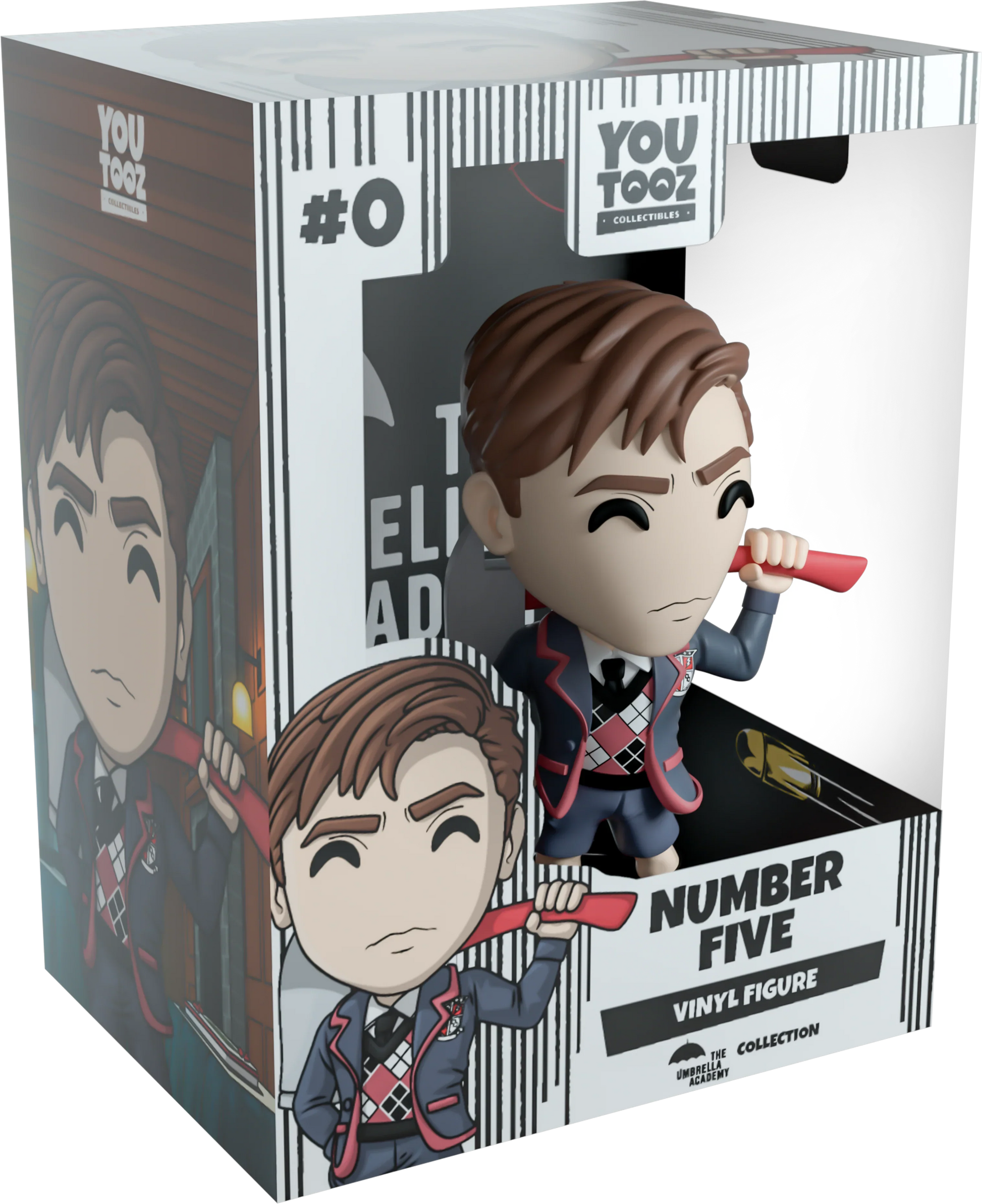 YouTooz vinyl figure 'Number Five', packaging with character illustration on a white background