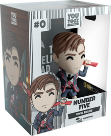 YouTooz vinyl figure 'Number Five', packaging with character illustration on a white background