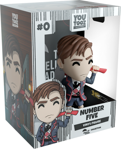 YouTooz vinyl figure 'Number Five', packaging with character illustration on a white background