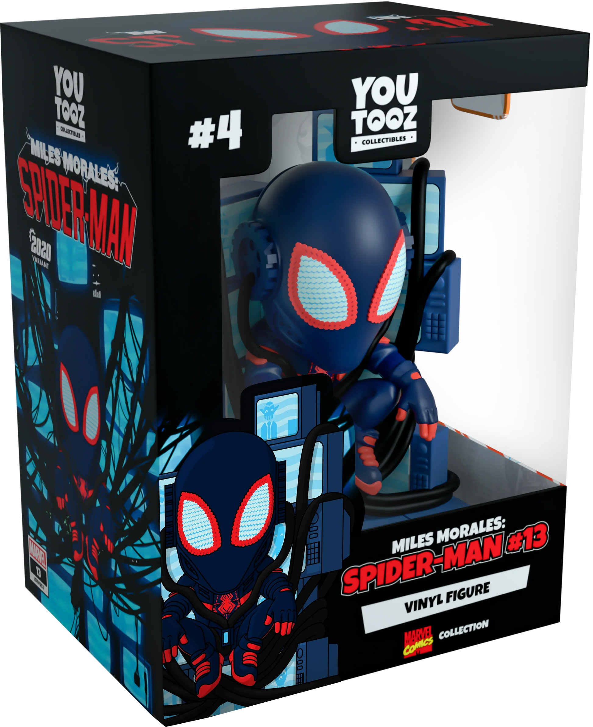 Boxed Vinyl figure Miles Morales Spider-Man vinyl figure from YouTooz.