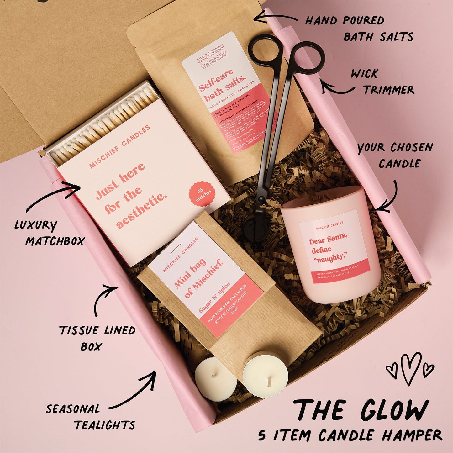 Cheeky Christmas Candle Gift Dear Santa Define Naughty