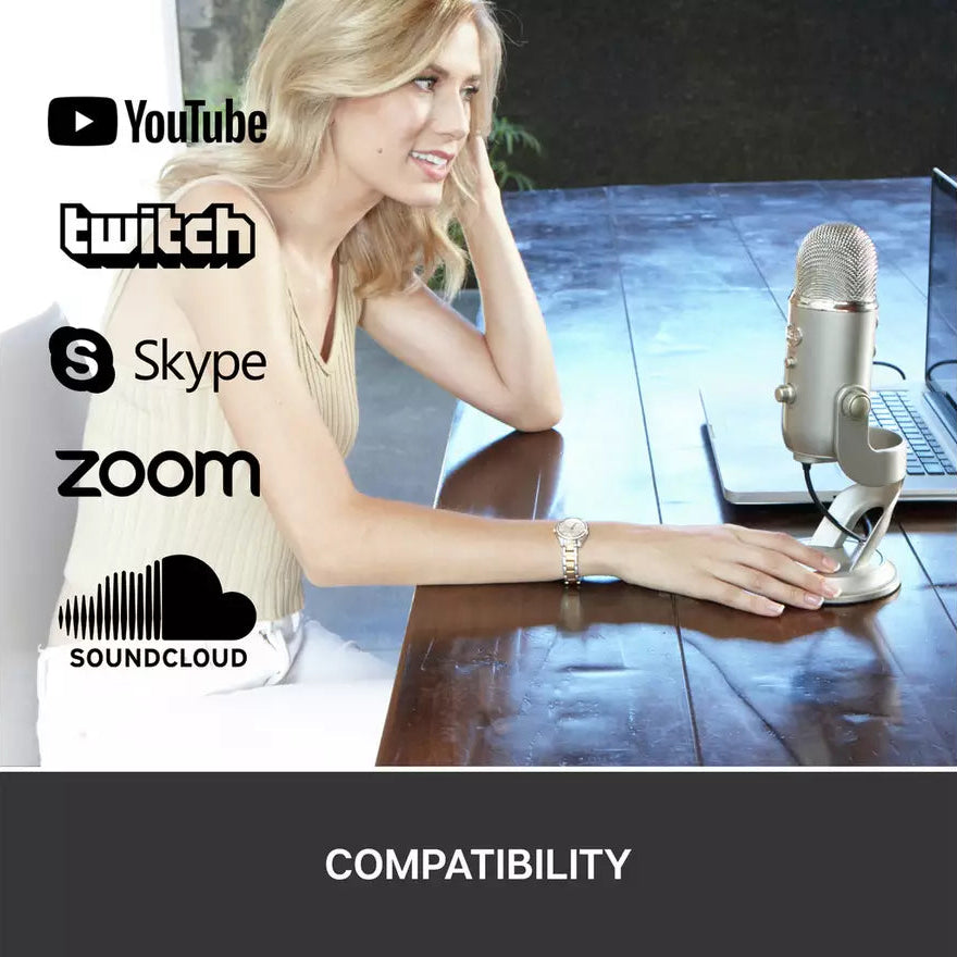 Blue Yeti USB Microphone for PC streaming, gaming, and podcasting. Multi-pattern, crystal-clear sound & headphone monitoring. Shop New, Used and More!