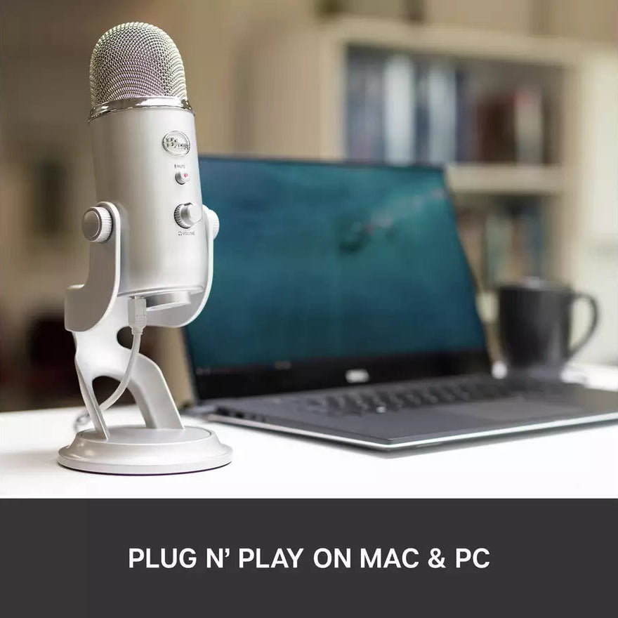 Blue Yeti USB Microphone for PC streaming, gaming, and podcasting. Multi-pattern, crystal-clear sound & headphone monitoring. Shop New, Used and More!
