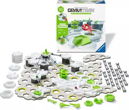 GraviTrak toy set with components and packaging on a white background