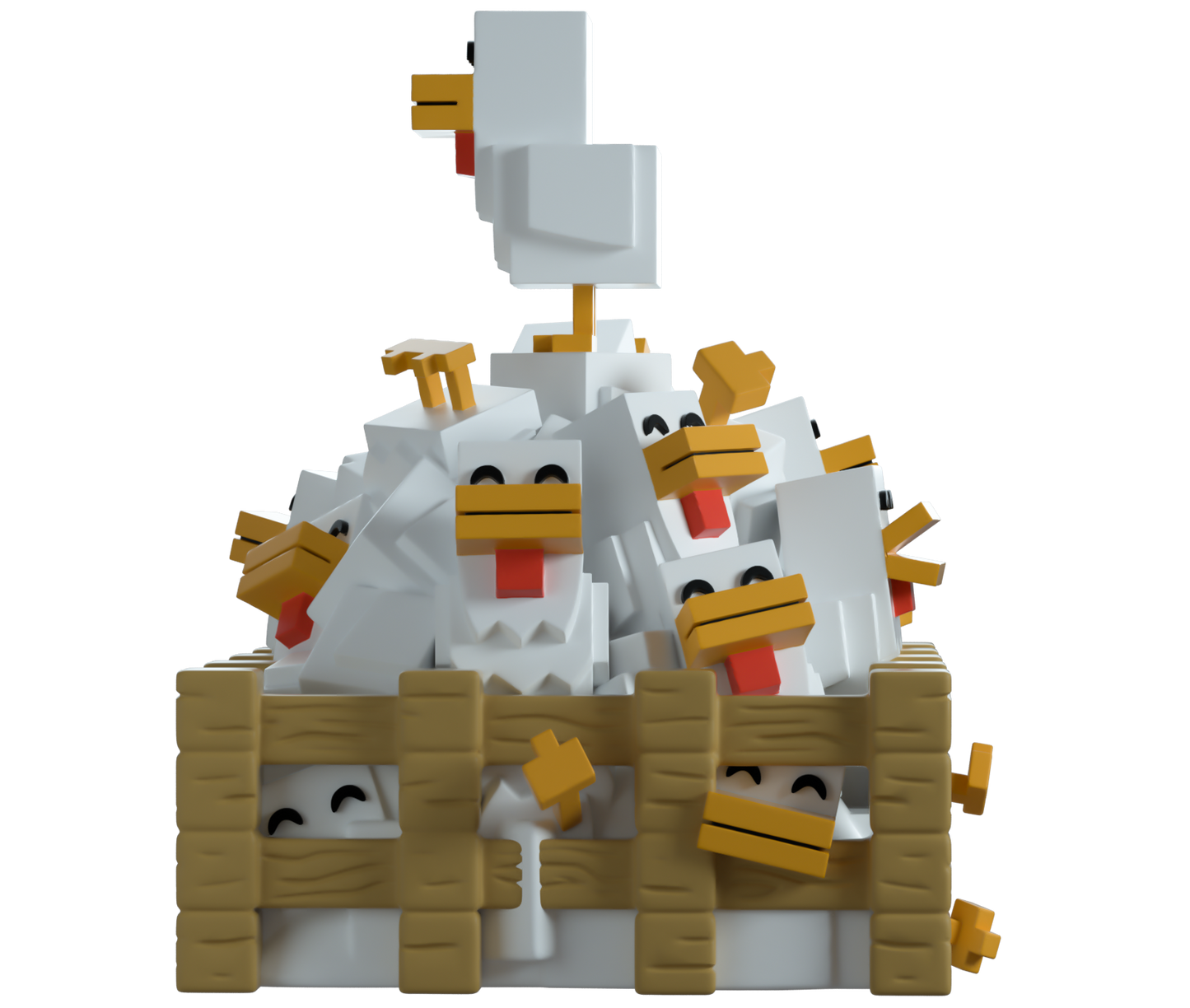 vinyl figure of chickens from Minecraft with 'YOUTOOZ'
