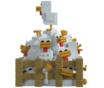 vinyl figure of chickens from Minecraft with 'YOUTOOZ'