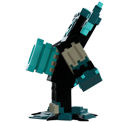 Pixelated vinyl figure Warden from Minecraft from 'YouTooz'
