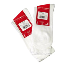 2 pairs of Puma cotton crew sports socks in white, size UK 6-8. Soft, breathable & durable - ideal for sports or everyday wear. Shop at New, Used and More!