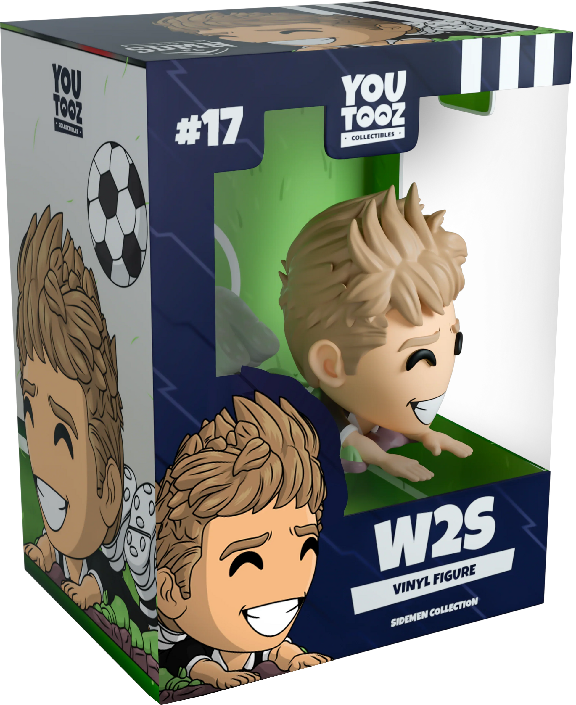 Vinyl figure W2S with 'YOU TOOZ' branding and soccer ball design.