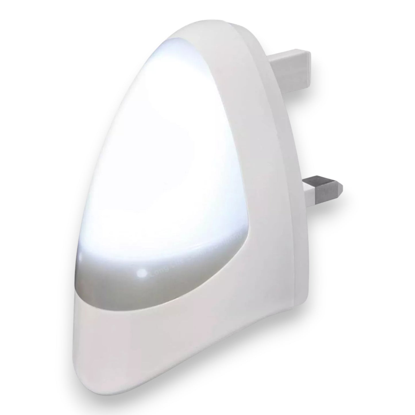2x LED plug-in night lights with UK 3-pin and dusk-to-dawn auto sensor. Soft white glow, energy-efficient & perfect for kids’ rooms. Shop at New, Used and More!