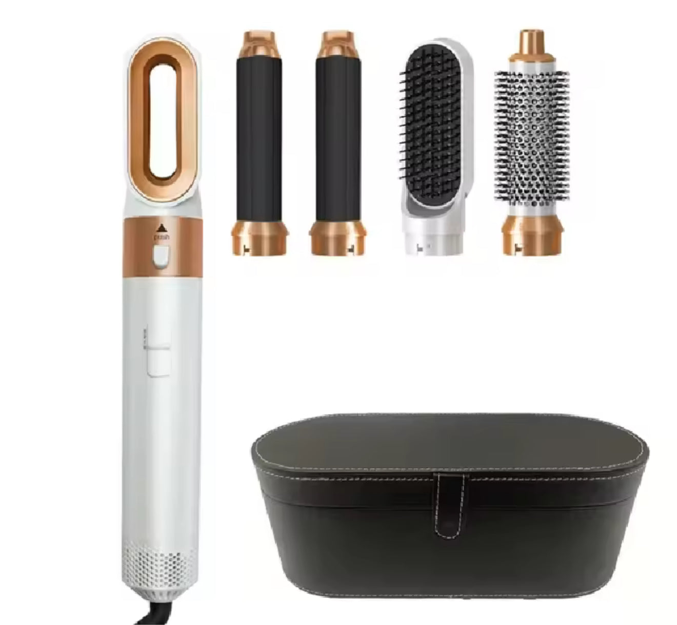 5 in 1 Hair Dryer Hot Comb Set Professional Curling Iron Hair Curler Straightener