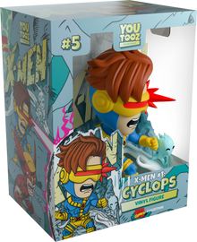 X-Men Cyclops vinyl figure in packaging with colorful design
