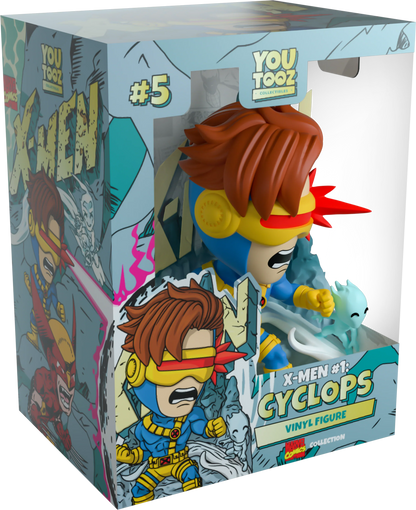 X-Men Cyclops vinyl figure in packaging with colorful design