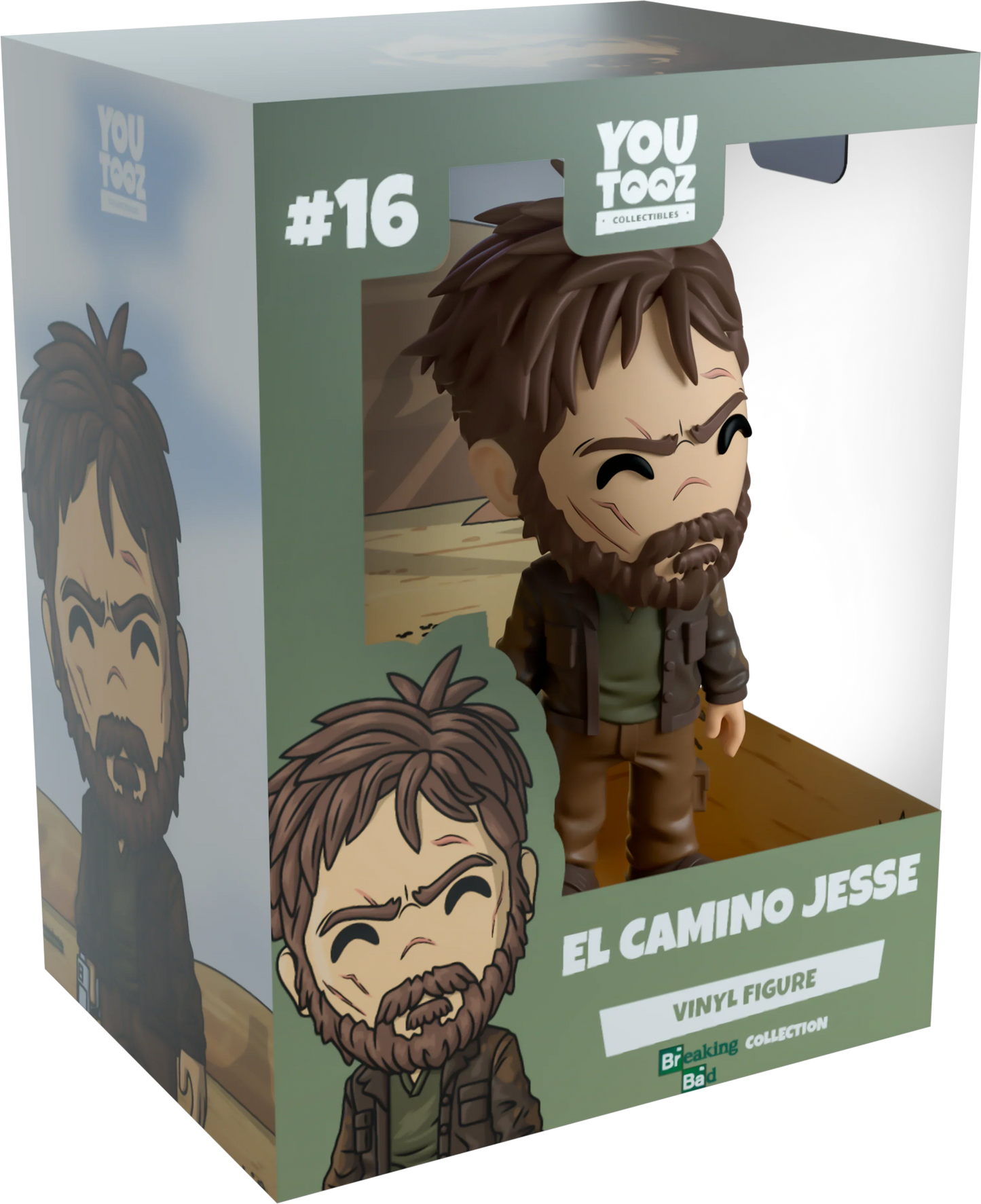 Boxed vinyl figure of El Camino Jesse from YouTooz.