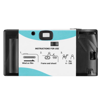 35mm Single Use Disposable Film Camera with Flash - Blue