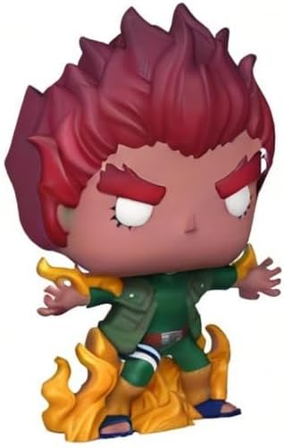 Funko Pop! Might Guy vinyl figure with red hair and green outfit on a white background