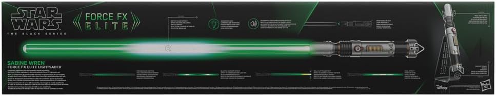 Star Wars Force FX Elite lightsaber toy with packaging