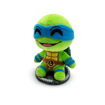 TMNT Green plush toy with blue mask on a white background