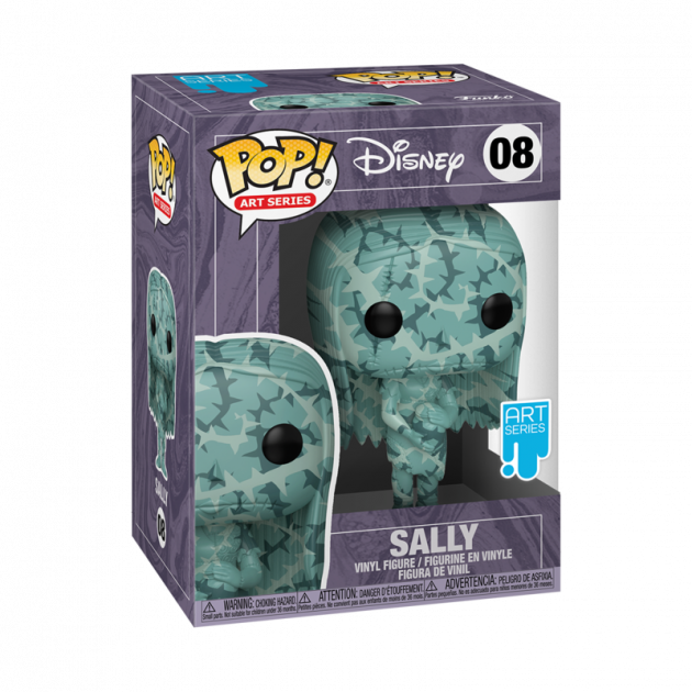 Funko Pop! vinyl figure packaging with Disney branding and 'Sally' character illustration.